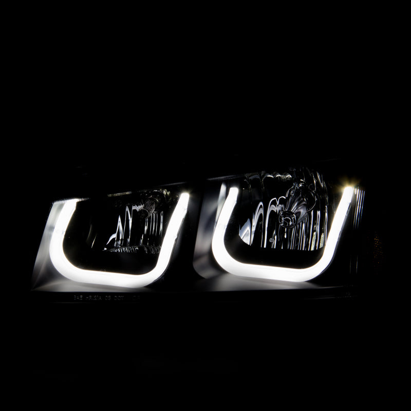 ANZO 111312 2003-2006 Chevrolet Silverado 1500 Projector Headlights w/ U-Bar Black