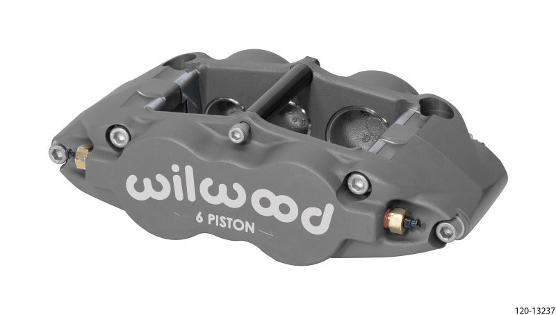Wilwood 120-13237 Caliper-Forged Superlite 6R-R/H 1.62/1.12/1.12in Pistons 0.81in Disc