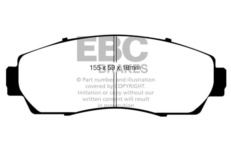 EBC DP31743C 07-09 Acura RDX 2.3 Turbo Redstuff Front Brake Pads
