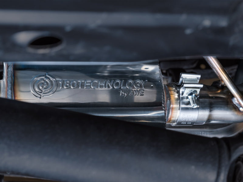 AWE Tuning 3015-33826 AWE 16-22 Toyota Tacoma 0FG Catback Exhaust w/ BashGuard - Dual Diamond Black Tips