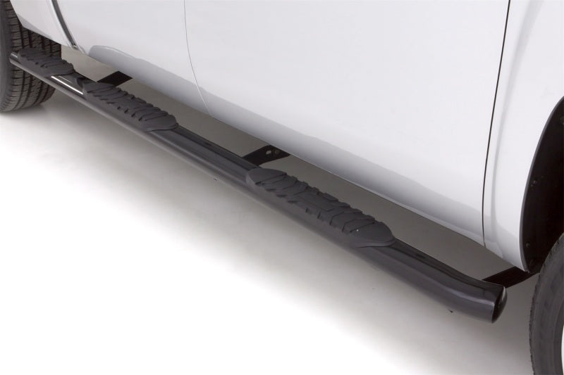 LUND 260104008 Lund 99-13 Chevy Silverado 1500 Ext. Cab (6.5ft. Bed) 5in. Oval WTW Steel Nerf Bars - Black