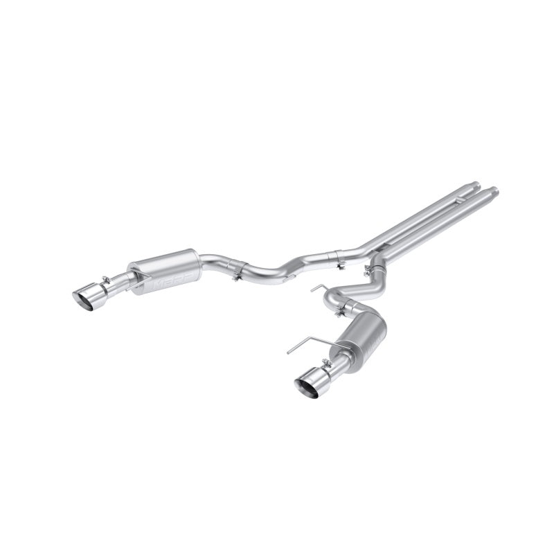MBRP S7251AL 2024 Ford Mustang GT S650, 5.0 Aluminized Steel 3in Cat-Back Dual Split Rear (Street)