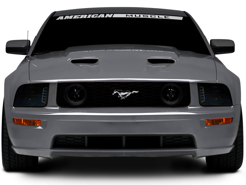 Raxiom 49128 05-09 Ford Mustang w/ Halogen LED Halo Prjctr Headlights-Blk Hsng(Smoked Lens Exclude GT500)