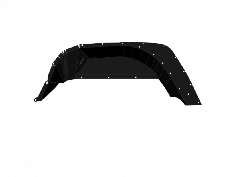 Road Armor 520LFRSB 18-21 Jeep Gladiator JL Stealth Rear Fender Liner Body Armor - Black Steel