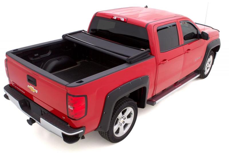 LUND 95851 Lund 99-17 Ford F-250 Super Duty (8ft. Bed) Genesis Elite Tri-Fold Tonneau Cover - Black