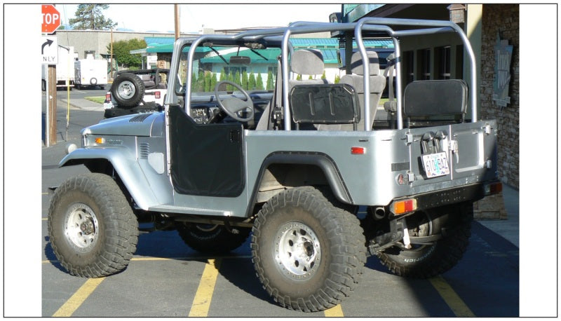 Bushwacker 30002-07 65-84 Toyota Land Cruiser Cutout Style Flares 2pc - Black