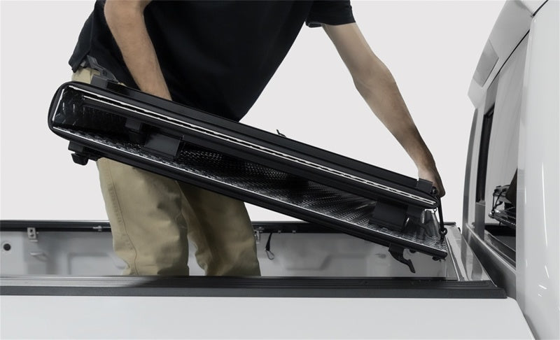 Access B3050019 LOMAX Tri-Fold Cover Black Urethane Finish 16-20 Toyota Tacoma - 5ft Bed (w/o OEM Hard Cover)
