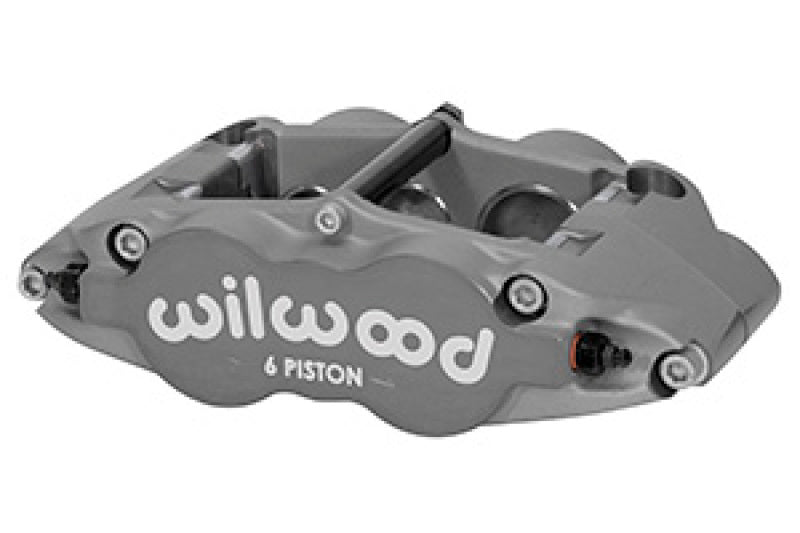 Wilwood 120-14550 Caliper-Forged Narrow Superlite 6R-R/H 1.75/1.25in/1.25in Pistons 1.25in Rotor - Anodized