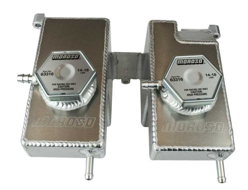 Moroso 43002 16-Up Polaris RZR Turbo/Turbo S Dual Coolant Intercooler Tank