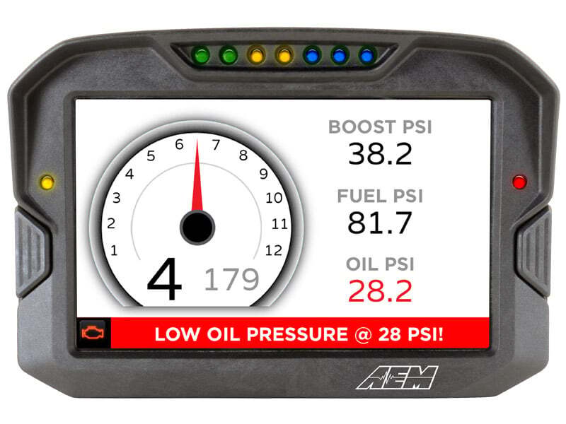 AEM 30-5700 CD-7 Non Logging Race Dash Carbon Fiber Digital Display (CAN Input Only)