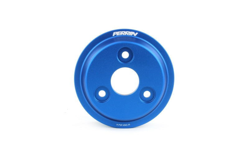 Perrin Performance PSP-ENG-111BL PERRIN 15-21 Subaru WRX / 18-20 Crosstrek / 14-18 FXT Lightweight Water Pump Pulley - Blue