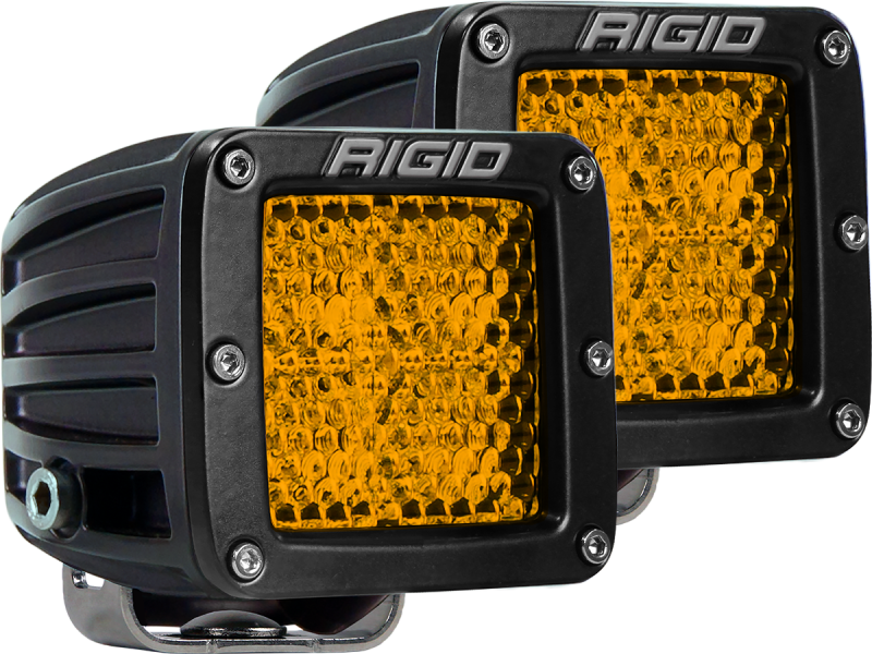 Rigid Industries 90151 D-Series - Diffused Rear Facing High/Low - Yellow - Pair