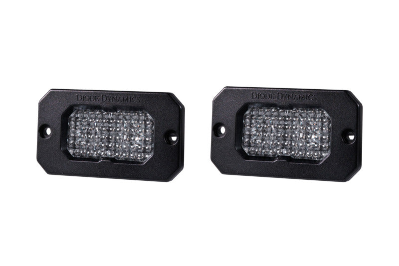 Diode Dynamics DD6428P Stage Series 2 In LED Pod Sport - White Flood Flush RBL (Pair)