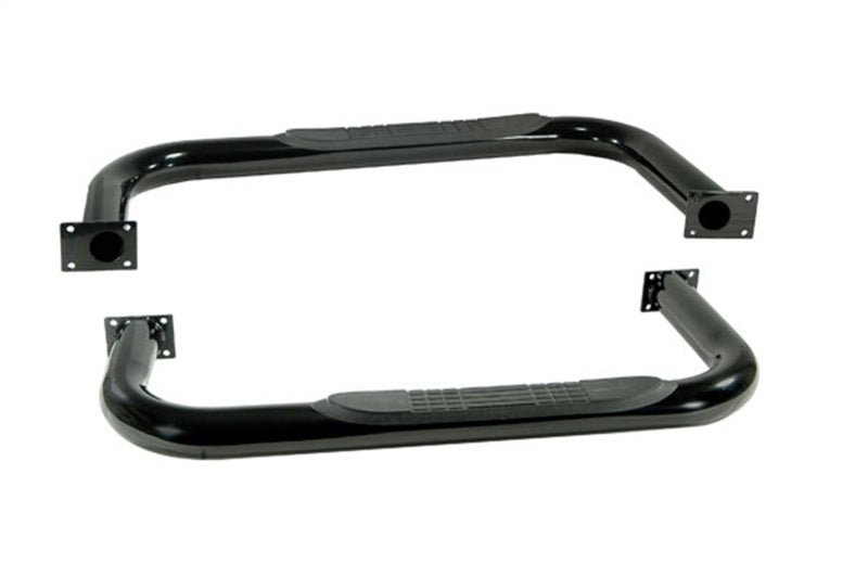 Rugged Ridge 11590.03 3-In Round Side Steps Black 87-95 Jeep Wrangler