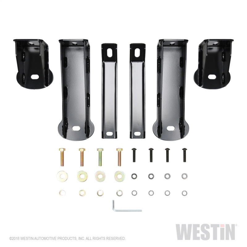 Westin 21-4135 2019 Chevrolet Silverado/Sierra 1500 Crew Cab Platinum 4 Oval Nerf Step Bars - Black