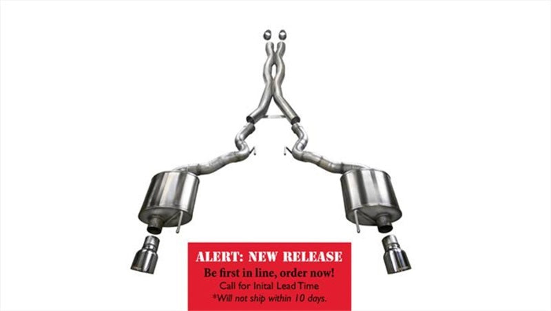 CORSA Performance 14342 Corsa 2015-2017 Ford Mustang GT Convertible 5.0L V8 Polished Xtreme Dual Rear Exit Exhaust