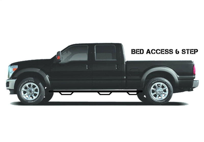 N-Fab D10110MC-6-TX Nerf Step 10-17 Dodge RAM 2500/3500 Mega Cab 6.4ft Bed - Tex. Black - Bed Access - 3in