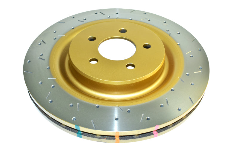 DBA DBA42061XS 2016+ Holden RG Colorado / Trailblazer Rear 4000 Series XS Drilled & Slotted Gold Brake Rotor