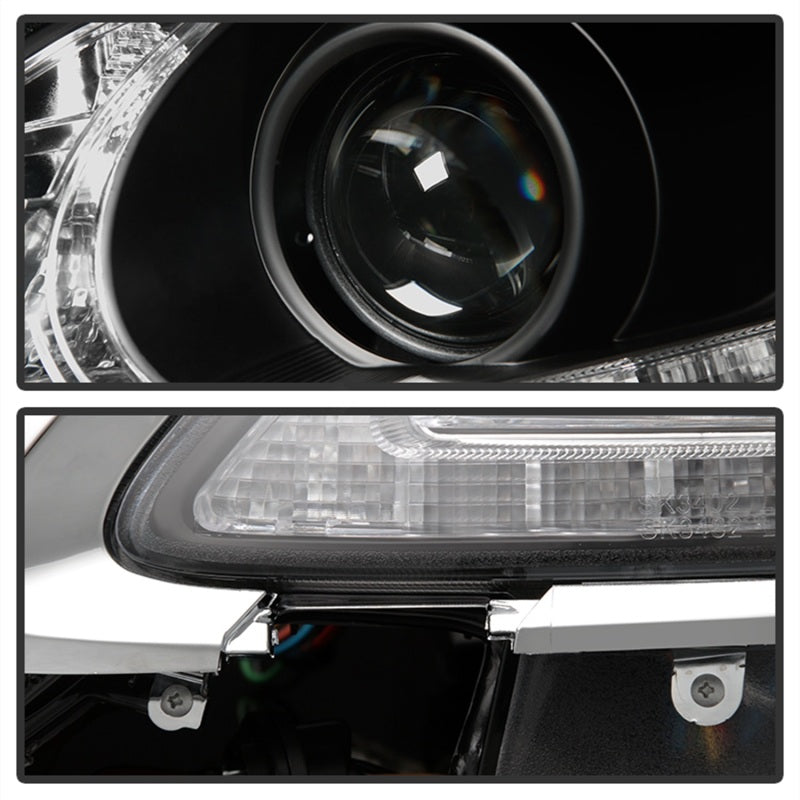SPYDER 5082800 Spyder Lexus GS 300 / 350 / 450 06-11 Headlights - HID Model Only - Black PRO-YD-LG06-HID-DRL-BK