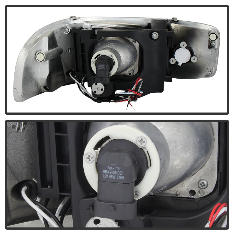 SPYDER 5009371 Spyder GMC Sierra 1500/2500/3500 99-06 Projector Headlights LED Halo LED Smoke PRO-YD-CDE00-HL-SMC