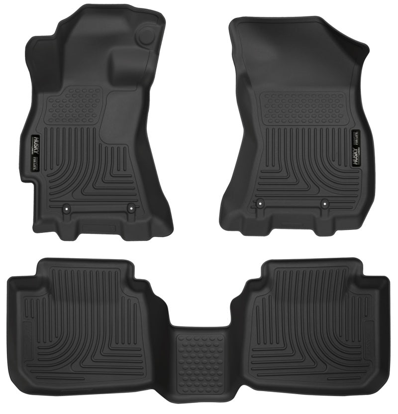 Husky Liners 99671 2015 Subaru Legacy/Outback Weatherbeater Black Front & 2nd Seat Floor Liners