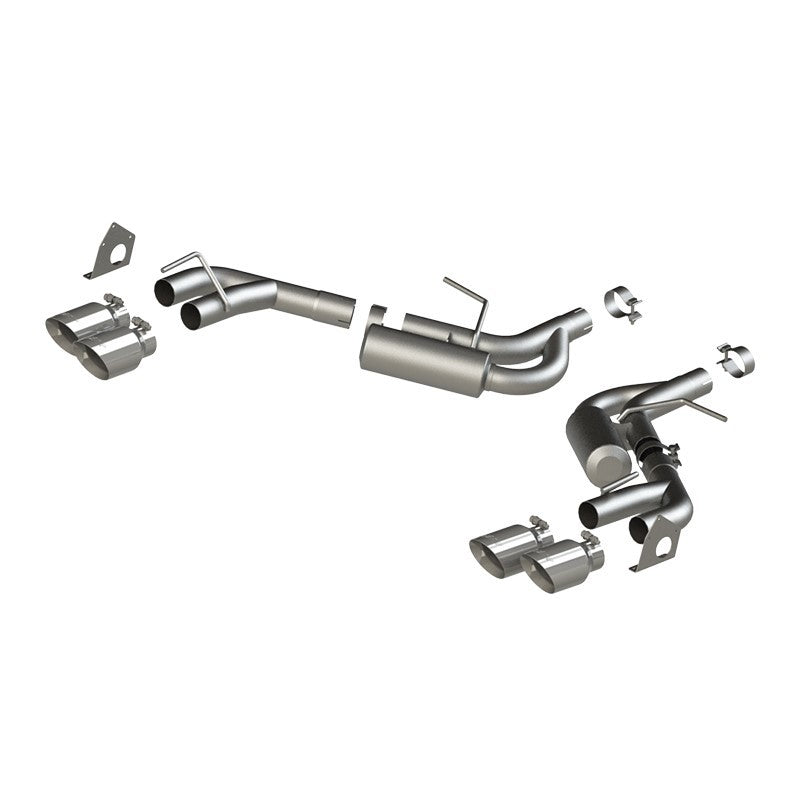 MBRP S7039AL 16-19 Chevrolet Camaro V6 2.5in AL NPP Dual Axle Back Exhaust w/ 4in Quad Dual Wall Tips