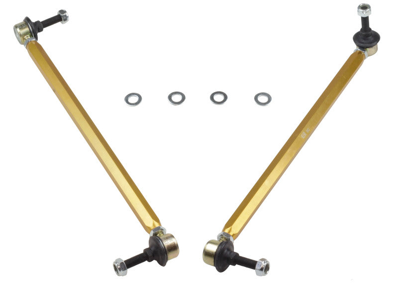 Whiteline KLC177 10+ Chevy Camaro FR Coupe Front Sway Bar - Link Assy H/D Adj Steel Ball (380mm C to C)
