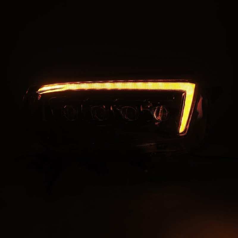 AlphaRex 880758 10-13 Toyota 4Runner NOVA LED Proj Headlights Plank Style Alpha Black w/Seq Signal/DRL