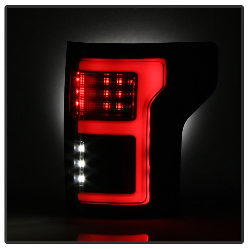 SPYDER 5085337 Spyder 15-17 Ford F-150 LED Tail Lights (w/Blind Spot) - Black Smoke (ALT-YD-FF15015BS-LBLED-BSM)