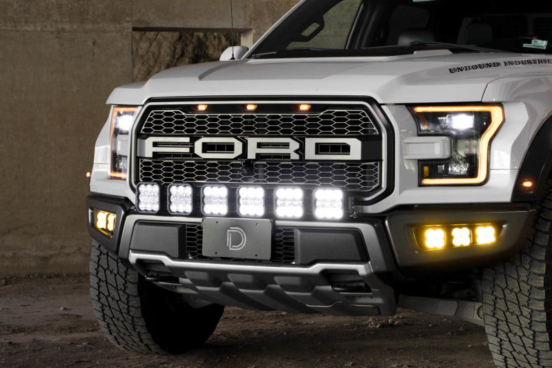 Diode Dynamics DD7337 17-20 Ford Raptor SS5 Grille CrossLink Lightbar Kit - Pro White Combo