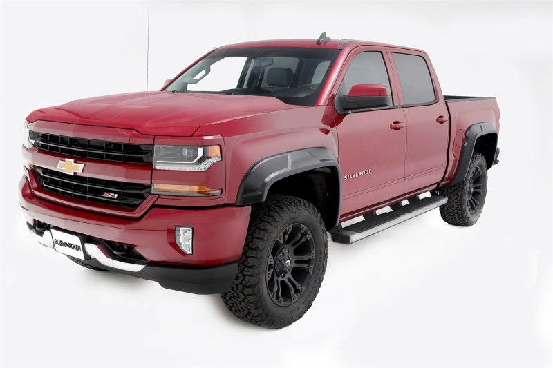 Bushwacker 40944-02 2019 Chevrolet Silverado 1500 w/ 69.3in Fleetside Bed DRT Style Flares 4pc - Black