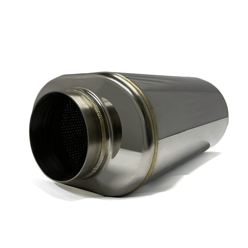 Stainless Bros 616-10223-2100 304 SS 4in x 17.0in OAL Oval Muffler - Polished Finish