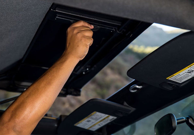 Rampage 990235 2007-2018 Jeep Wrangler(JK) 2-Door Trailview Tonneau Top - Black Diamond