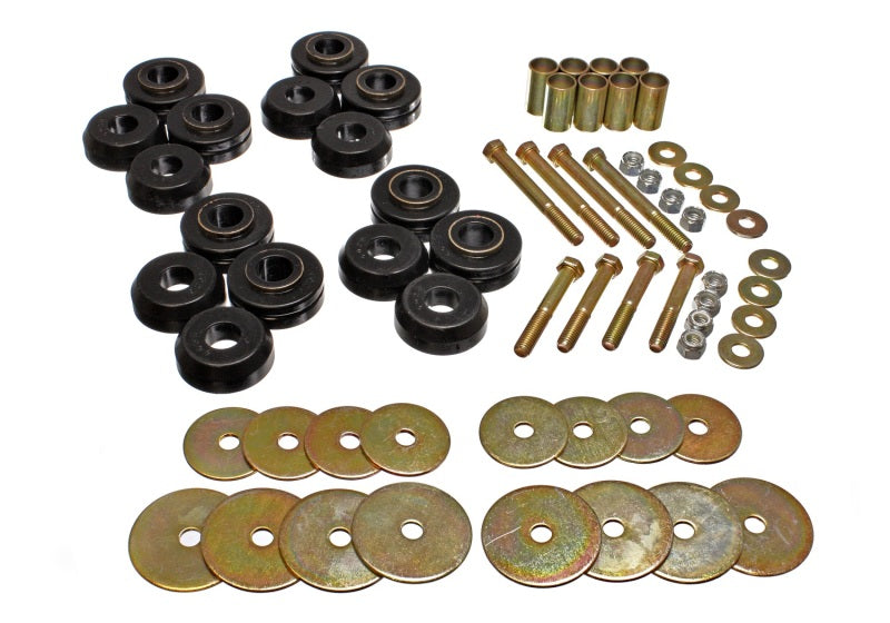 Energy Suspension 4.4110G Bronco Body Mnt W/Hardware - Black