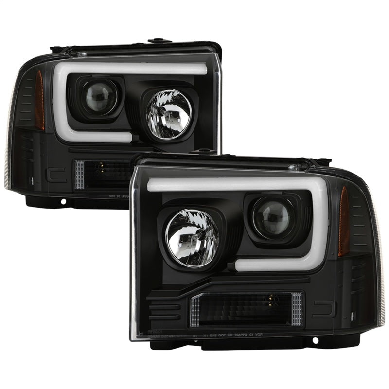 SPYDER 5087911 Spyder 05-07 Ford F250/350/450 Super Duty Projector LED Black PRO-YD-FS05V2PL-BK