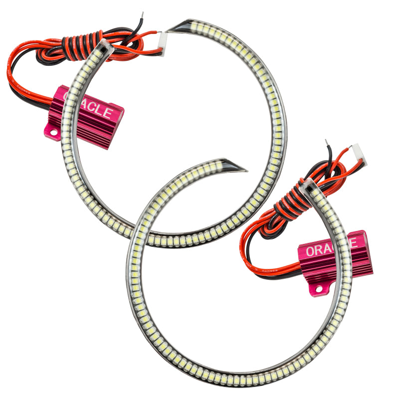 ORACLE Lighting 1334-001 Oracle Ford Mustang 10-13 WP LED Fog Halo Kit (Grille Style) - White SEE WARRANTY