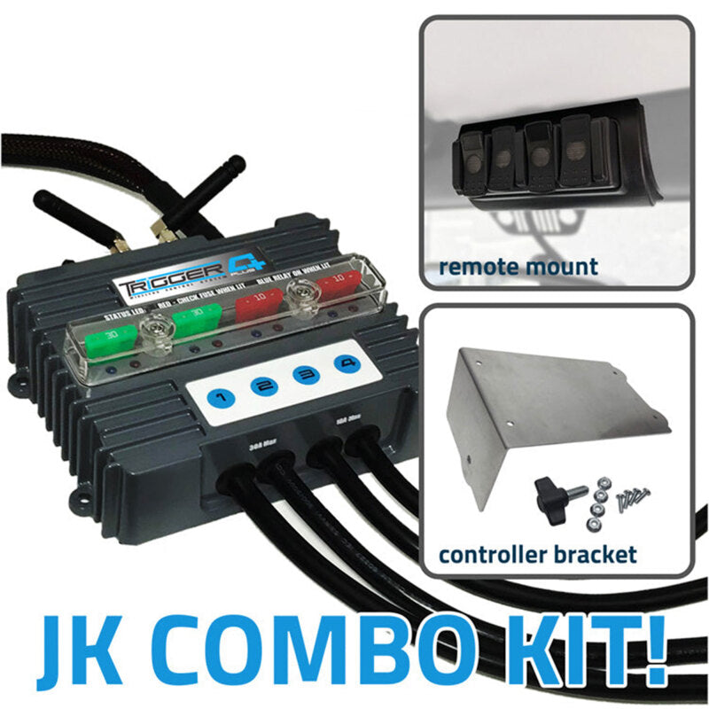 ORACLE Lighting 2100JK Oracle Trigger 4 Plus Wireless Accessory Control System Combo Kit - Jeep Jk