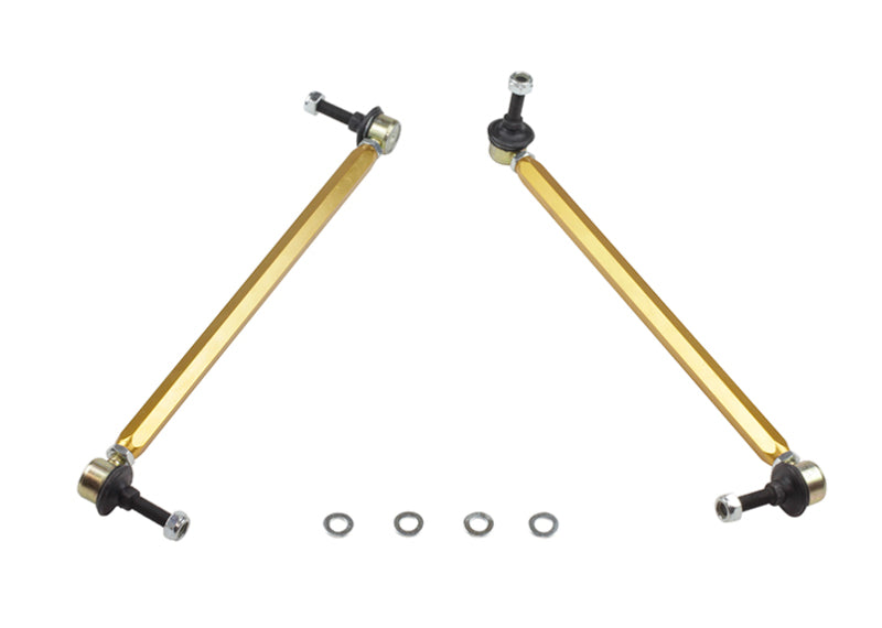 Whiteline KLC178 10+ Chevy Camaro FR Coupe Front Sway Bar - Link Assy H/D Adj Steel Ball (360mm C to C)