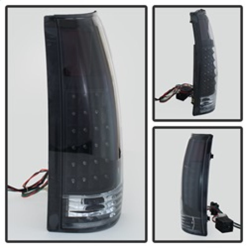 SPYDER 9022449 xTune Yukon Denali 99-00 LED Tail Lights Black ALT-JH-CCK88-LED-BK