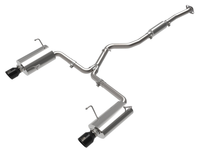aFe 49-36804-B Subaru Forester XT 14-18 H4-2.5L (t) Takeda 2-1/2in to 2-1/4in 304 SS Cat-Back- Black Tip