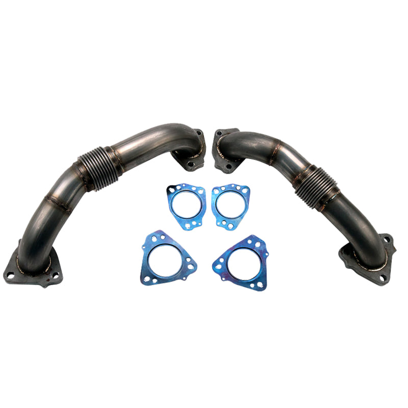 Wehrli WCF100624 17-24 Chevrolet 6.6L L5P Duramax 2in Stainless Up Pipe Kit w/Gaskets