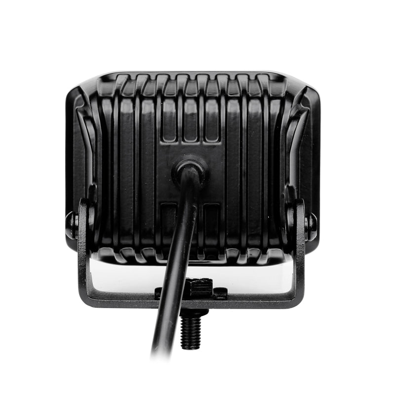Go Rhino 750700321SCS Xplor Blackout Series Cube LED Sideline Spot Light Kit (Surface Mount) 4x3 - Blk (Pair)