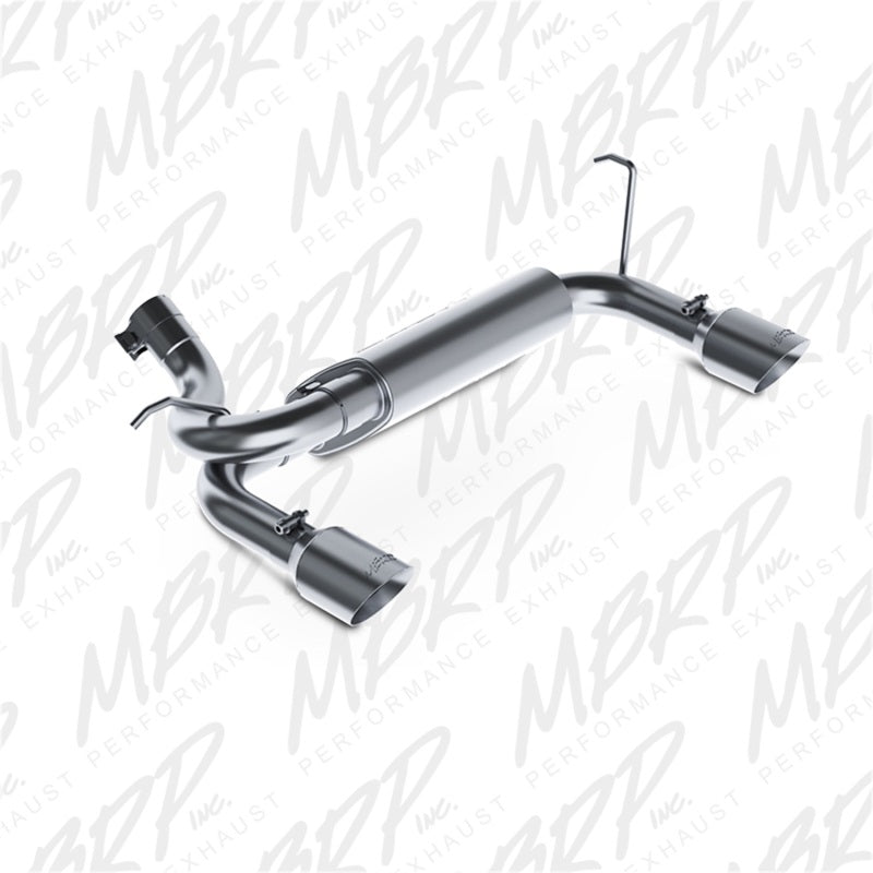 MBRP S5528409 07-14 Jeep Wrangler/Rubicon 3.6L/3.8L V6 Axle-Back Dual Rear Exit T409 Performance Exhuast Sys