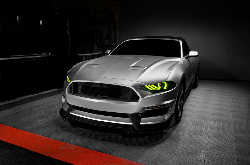 ORACLE Lighting 1446-332 Oracle 18-21 Ford Mustang Dynamic DRL w/ Halo Kit & Sequential Turn Signal - ColorSHIFT SEE WARRANTY