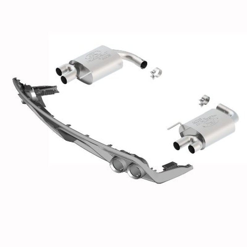 Ford Racing M-5230-M4TBV 2015 Ford Mustang Ecoboost 2.3L Touring Muffler Kit w/ GT350 Exhaust Tips
