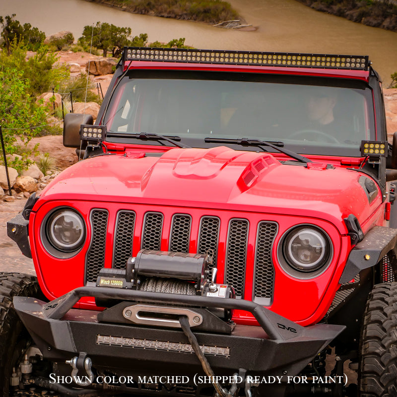 DV8 Offroad HDMBJL-01 18+ Jeep JL Heat Dispersion Hood - Primer Black