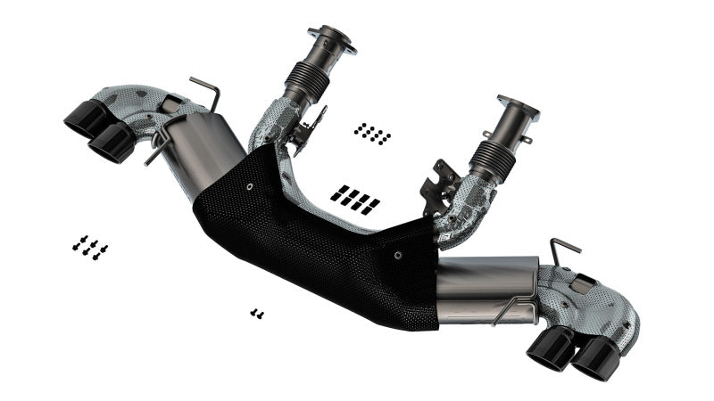 Borla 140841BC 20-23 Chevy Corvette 6.2L V8 AT w/o NPP 3in ATAK Catback Exhaust - Black Chrome Tips