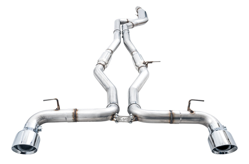 AWE Tuning 3015-32116 2020 Toyota Supra A90 Track Edition Exhaust - 5in Chrome Silver Tips