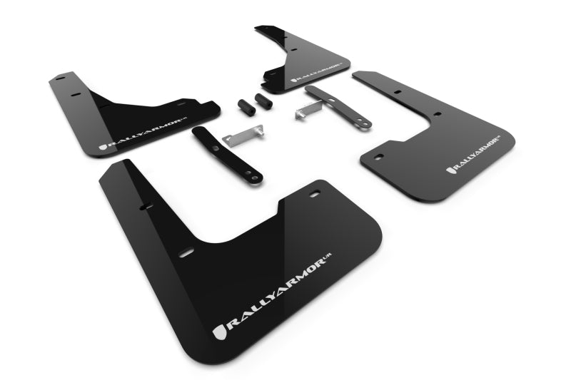 Rally Armor MF119-UR-BLK-WH 2024 Hyundai Elantra Black Mud Flap White Logo