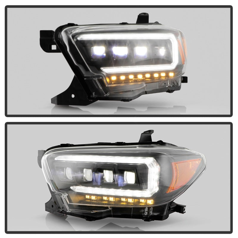 SPYDER 5088390 Spyder 16-20 Toyota Tacoma LED Model Only High-Power LED Headlights - Black PRO-YD-TT16LEDAP-BK